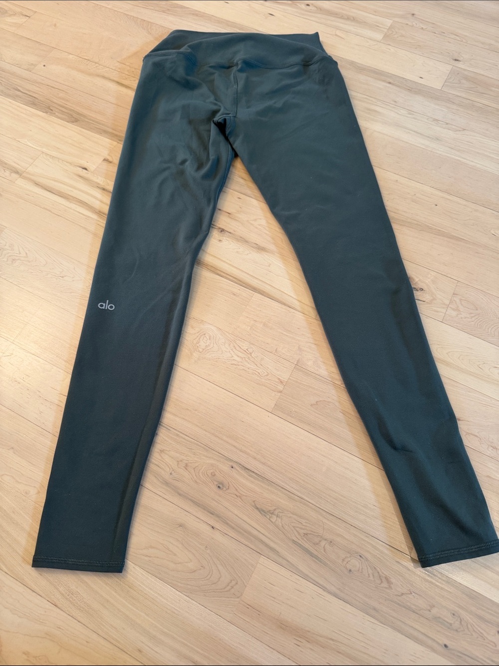Alo Yoga Airlift High-Waist leggings-Gray-Green-S